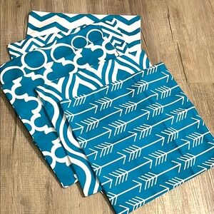 Blue and White Patterned Set